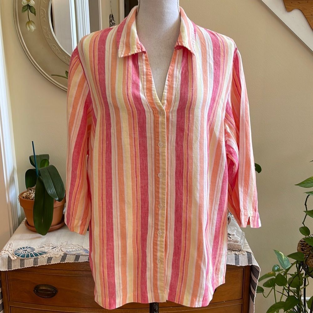 JM Collection Woman Button-up Top